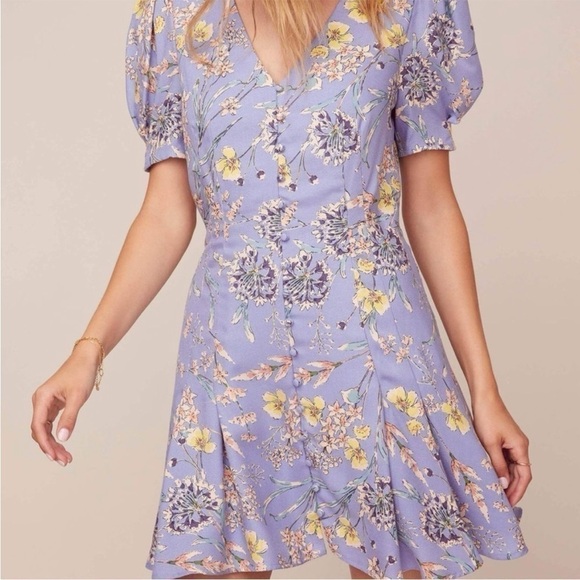 ASTR Purple Floral Dress - Picture 3 of 7